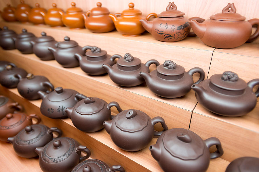 Teapot Photograph - Display Of Chinese Teapots, Chinatown by Panoramic Images