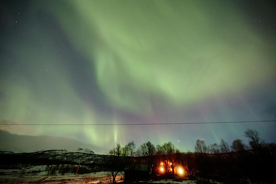 Display Of Northern Lights Of Aurora Photograph by Joe Fox