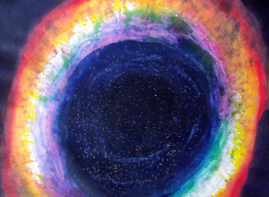 Minds Nebula Painting by Cara Frafjord
