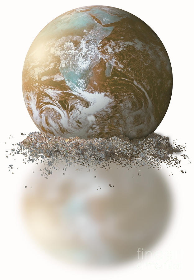 Dissolving Earth Photograph by Gwen Shockey/NASA