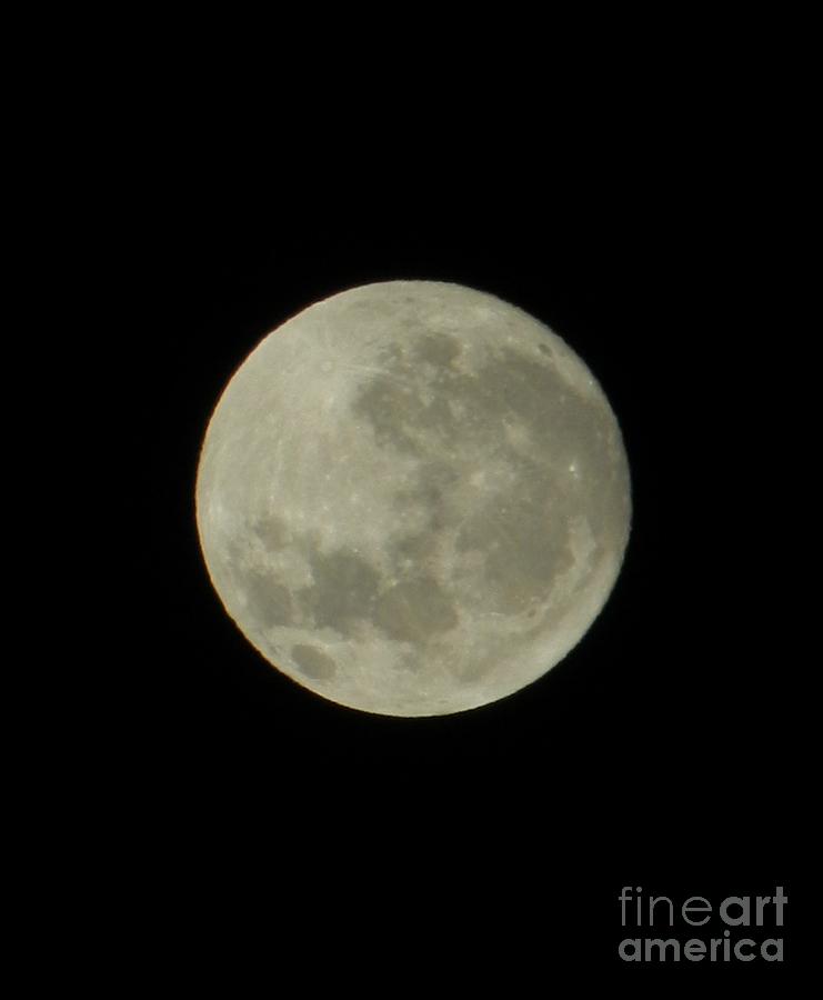 Distant Full Moon Photograph by Gallery Of Hope 