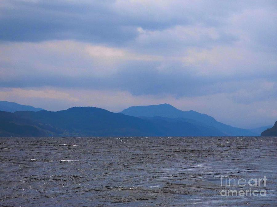 Distant hills at Loch Ness Photograph by Joan-Violet Stretch