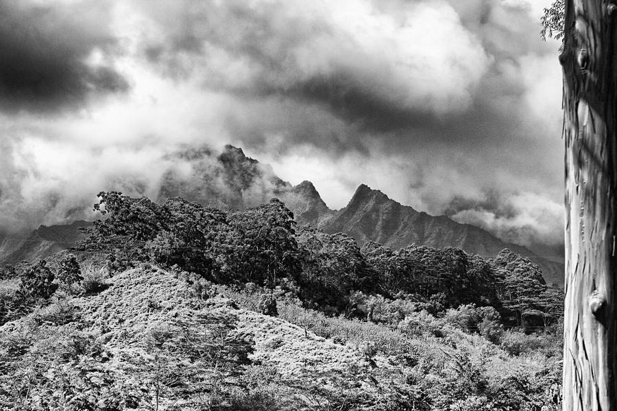 Distant Mountain Black and White Photograph by Douglas Barnard