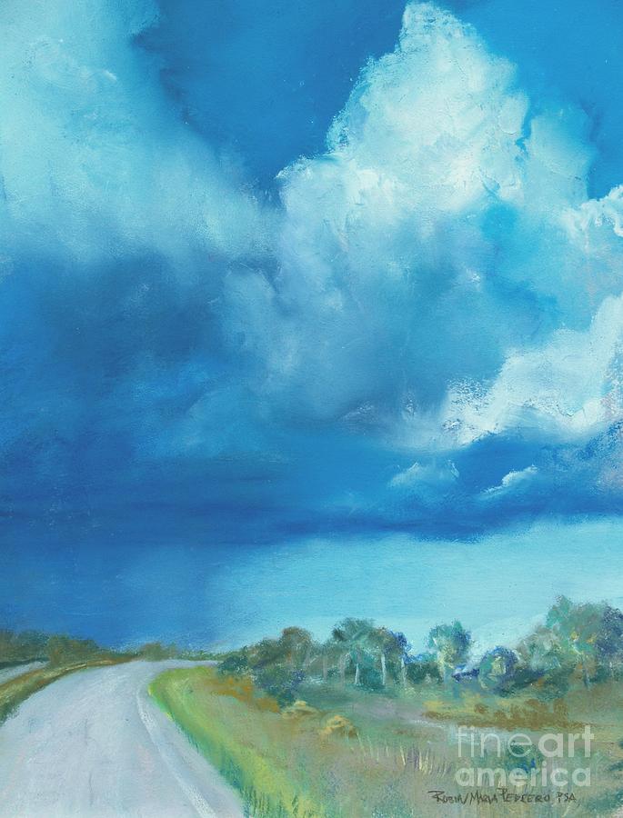 Distant Showers Pastel by Robin Pedrero