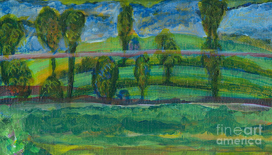 Distant Trees Painting by Denise Hoag