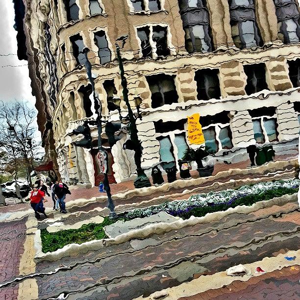 Distorted Downtown Photograph by Gerardo Rivera
