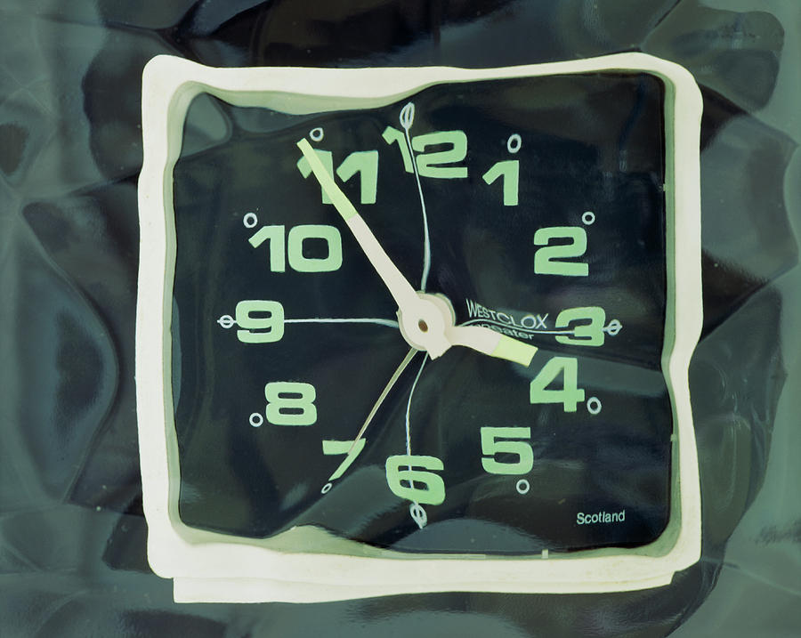 Distorted Image Of A Clock Face Photograph by Adrienne Hart-davis/science Photo Library