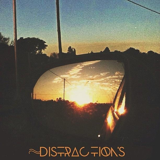 Sunset Photograph - #distractions #drive #driving #car by Pablo Elias