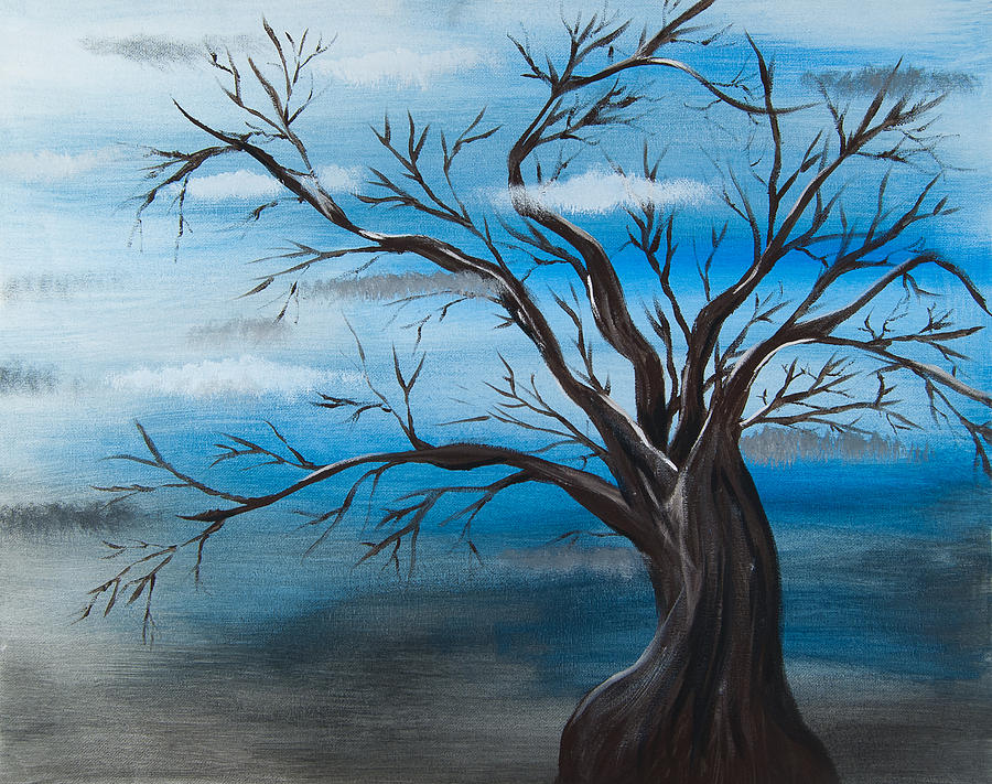 Distraught Tree Painting by Jenny Wiest - Fine Art America