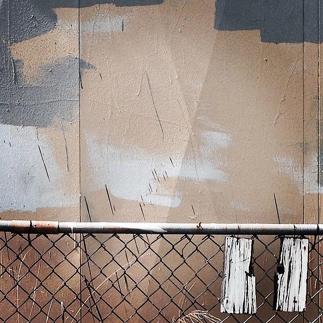 Miksang Photograph - Distressed Wall And Fence by Alison Photography