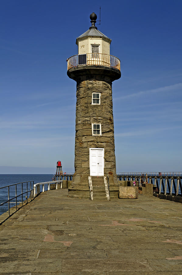 Disused East Pier Lighthouse - Whitby Photograph by Rod Johnson