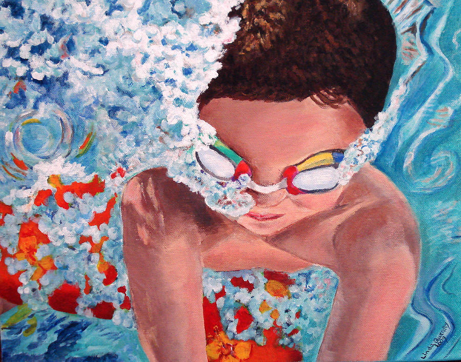 Dive In Painting by Linda Queally