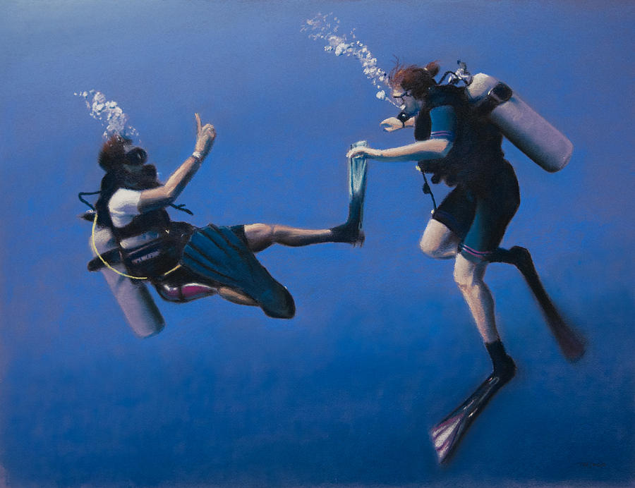 Divers Pastel by Christopher Reid