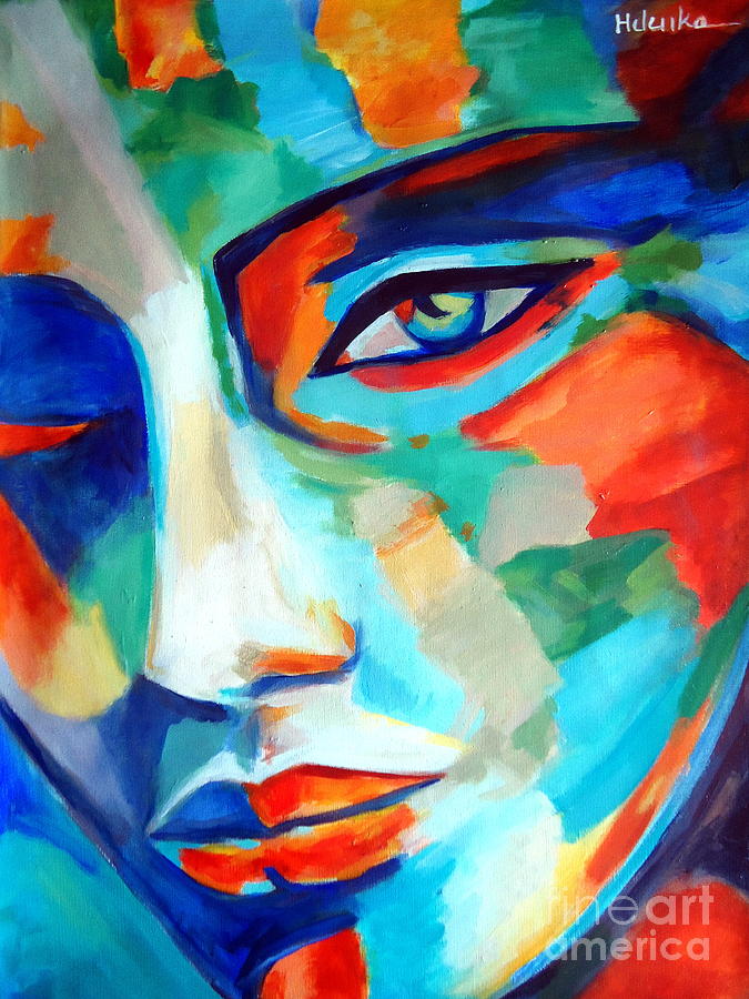 Portrait Painting - Divine Consciousness by Helena Wierzbicki