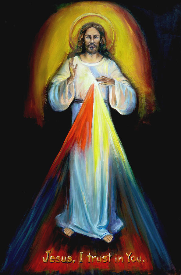 Divine Mercy III Painting by Sheila Diemert - Fine Art America
