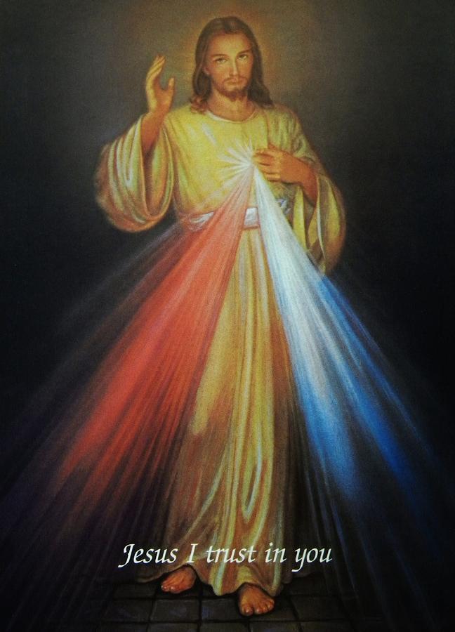 Divine Mercy Photograph - Divine Mercy Jesus by Anna Baker