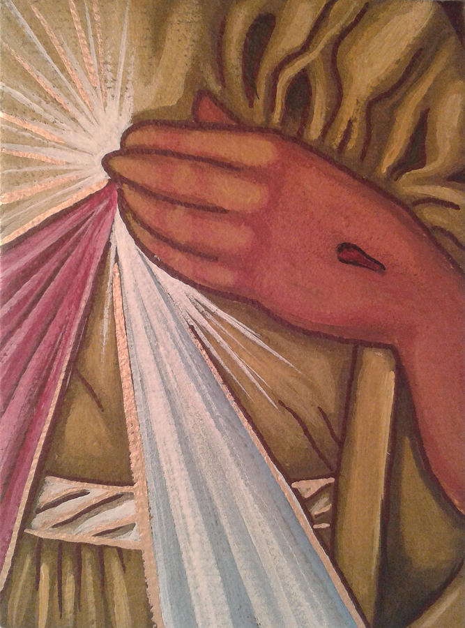 Divine Mercy Painting by Susan Howard