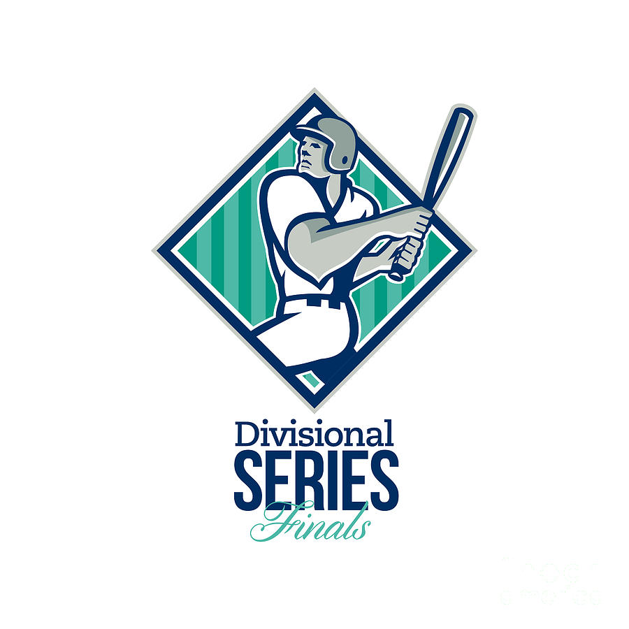Divisional Baseball Series Finals Retro Digital Art