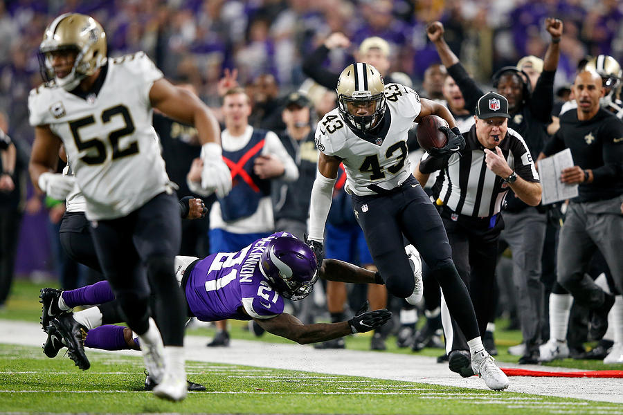 Divisional Round - New Orleans Saints v Minnesota Vikings Photograph by Jamie Squire