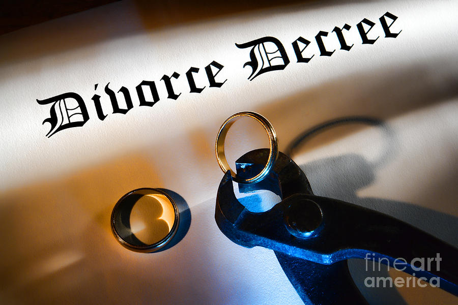 Divorce Decree Photograph by Olivier Le Queinec