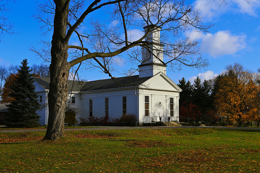Dixboro United Methodist Church 3 Photograph by Rachel Cohen