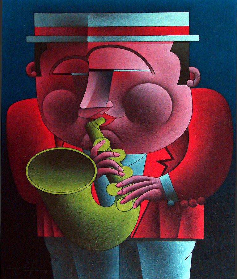 Jazz Painting - Dixieland Performers I by Lima Jr