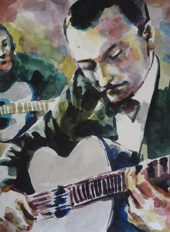 Jazz Painting - Django Reinhardt by Ohanlon Art