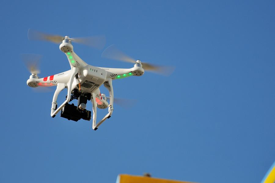 DJI Phantom 2 Quadcopter drone and gopro Photograph by Bradford Martin