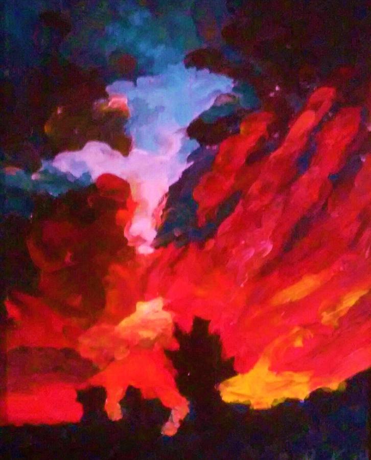 DK Sunset Painting by Ray Khalife