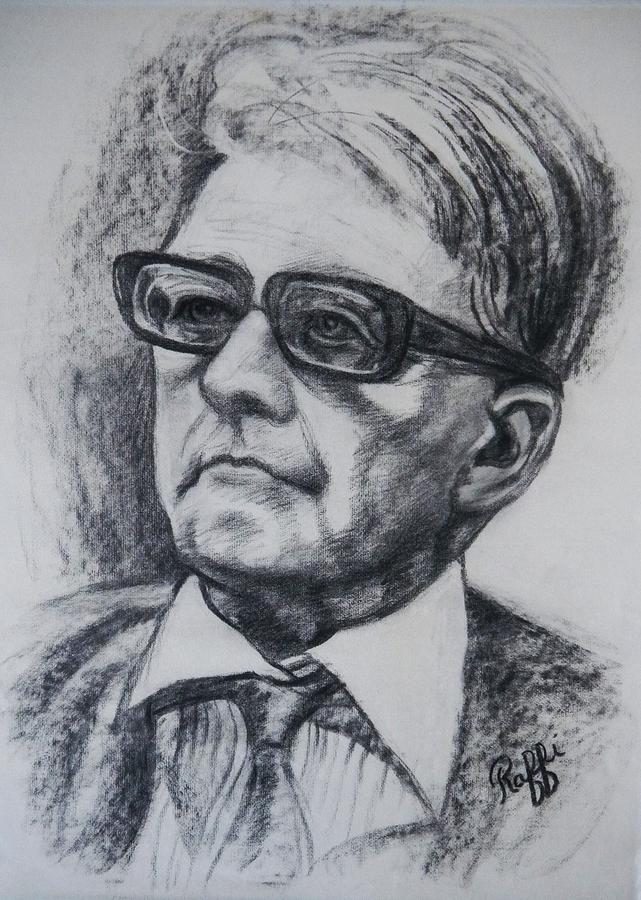 Dmitry Shostakovich Drawing - Dmitry Shostakovich Fine Art Print