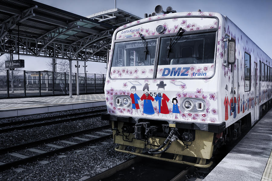 DMZ Train Photograph by Joan Carroll