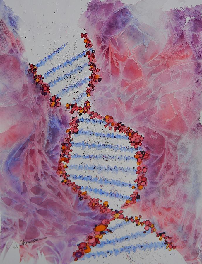 DNA and Precision Medicine Painting by Warren Thompson