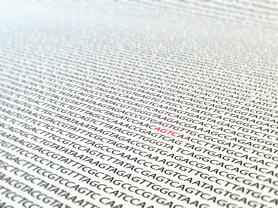 Dna Sequence Photograph by Andrzej Wojcicki/science Photo Library