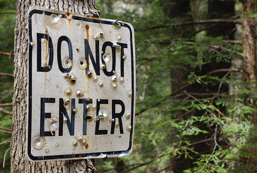 Do Not Enter Photograph by Terry DeLuco
