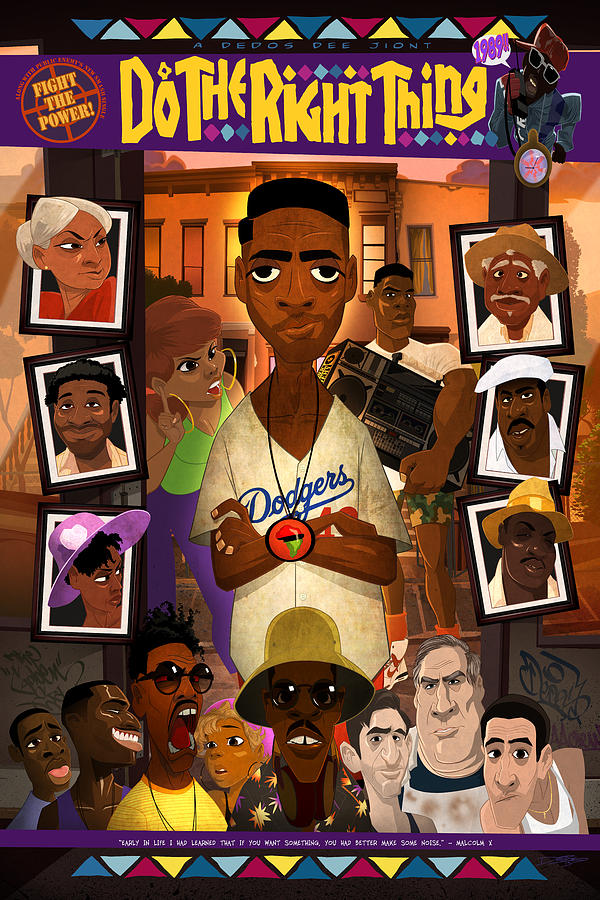 Public Enemy Digital Art - Do the Right Thing by Nelson Dedos Garcia