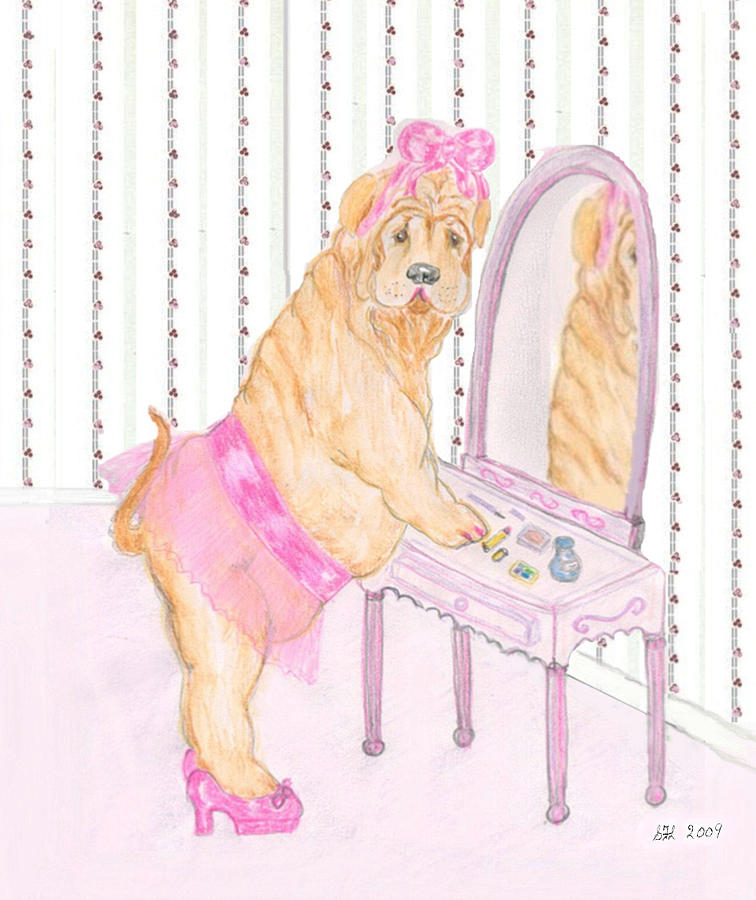 Do you think the bows too much? Painting by Stephanie Grant