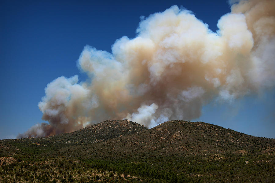 Prescott National Forest Photograph - Doce Fire Early Stage by Aaron Burrows