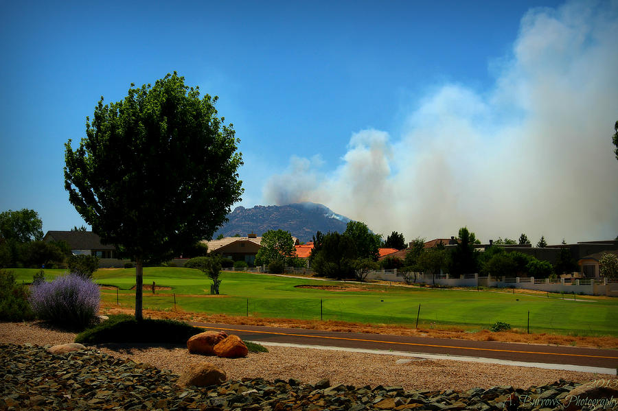 Doce Fire Over the Golf Course Photograph by Aaron Burrows