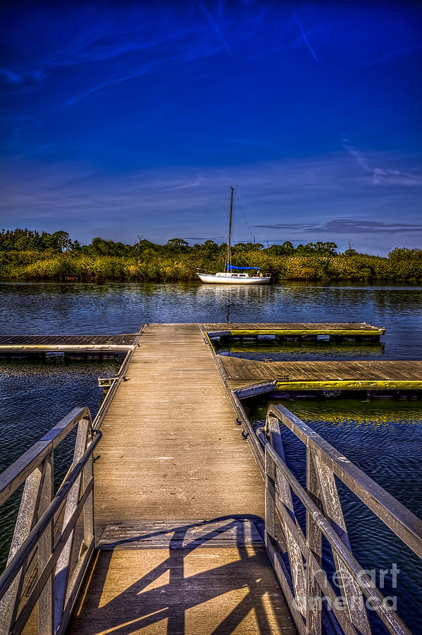 Dock and Boat Photograph by Marvin Spates