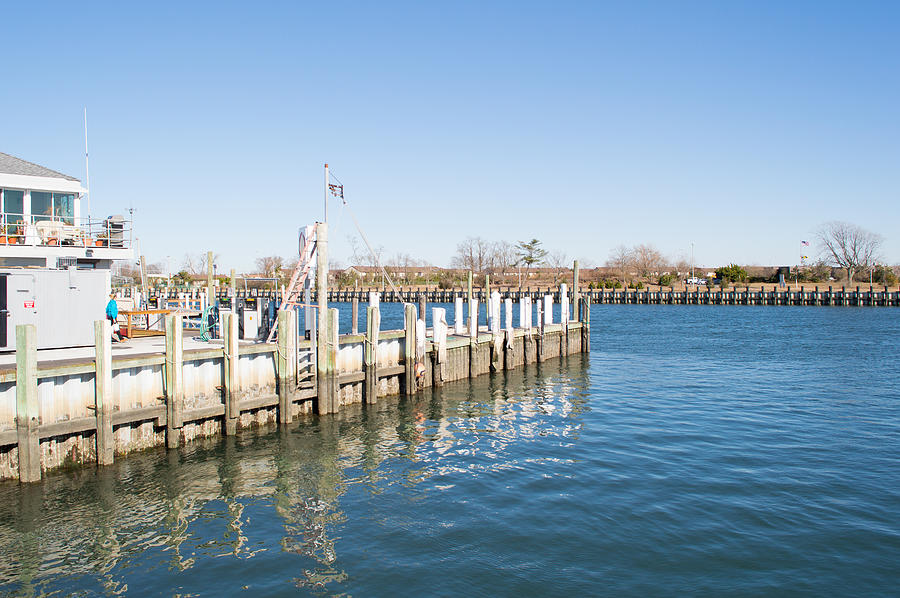 Freeport New York Dock At Harbor Entrance Photograph by JG Thompson
