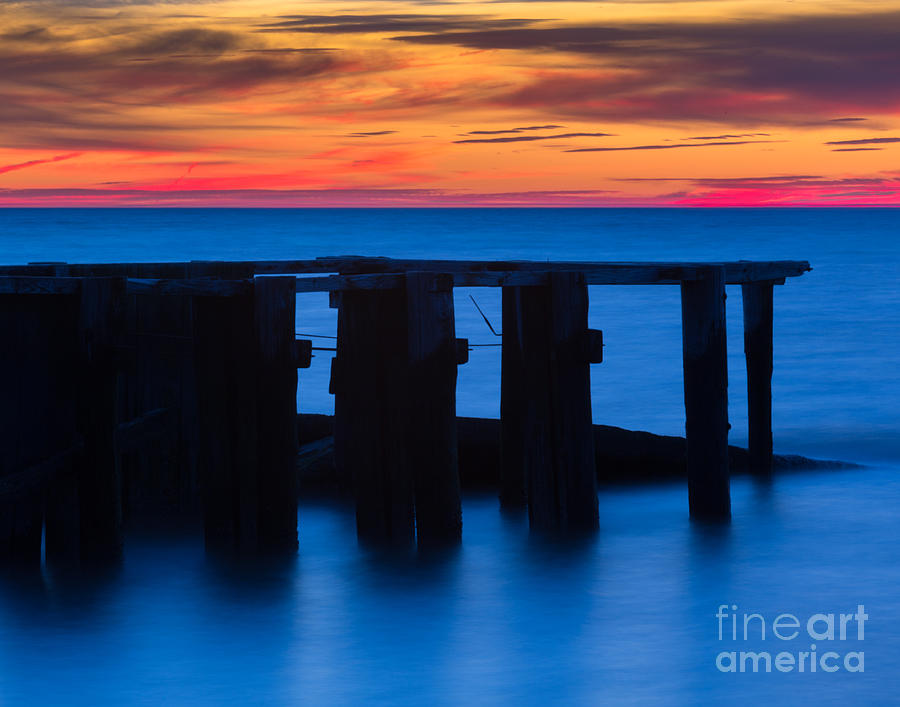 Dock at sunset Photograph by Izet Kapetanovic