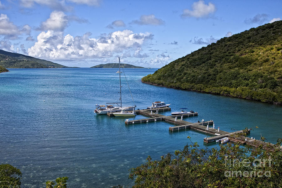 Dock In BVI Photograph by Timothy Hacker