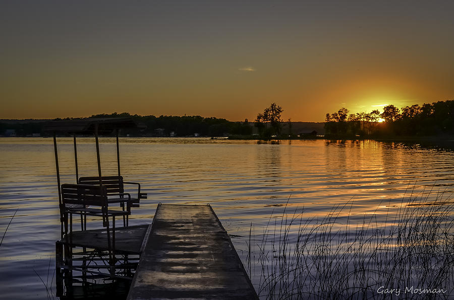 Sunset Photograph - Dock of the Bay by Gary Mosman
