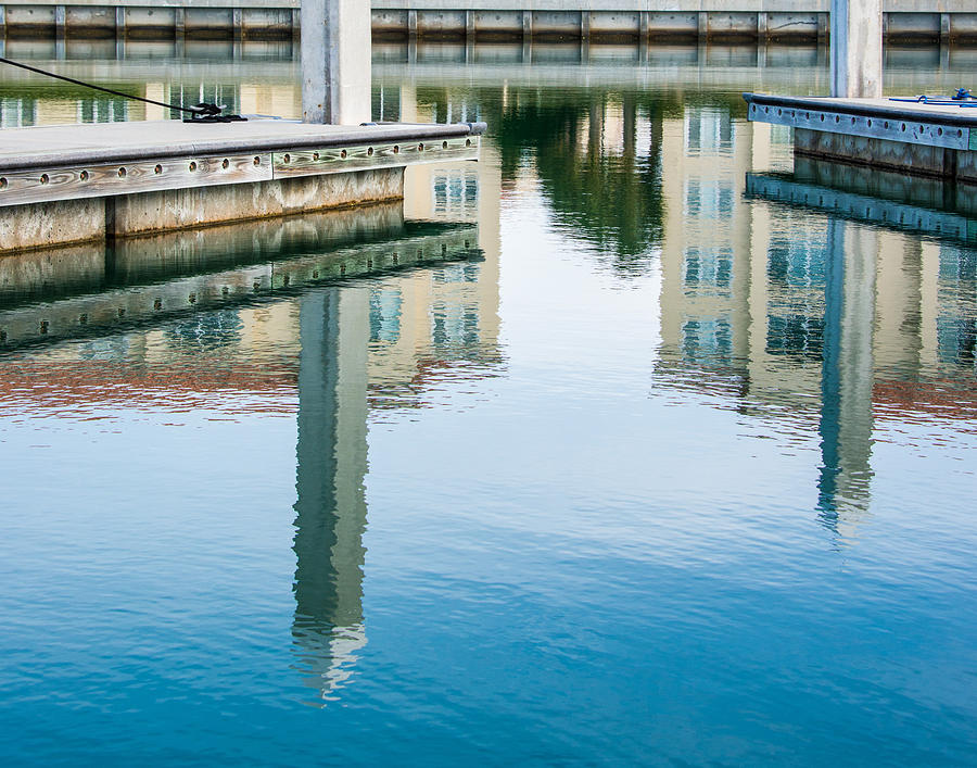 Dock Reflections 6 Photograph By Barbara Oliver Fine Art America