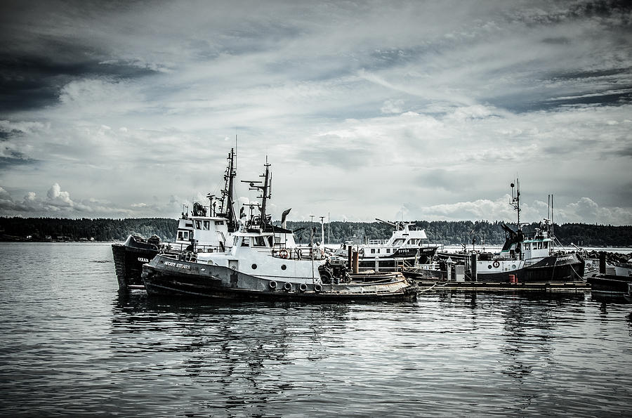 Docked Fishing Vessels Photograph by Roxy Hurtubise