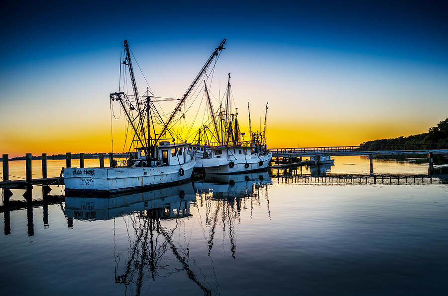 Sunset Photograph - Docked For The Day by Richard Kook