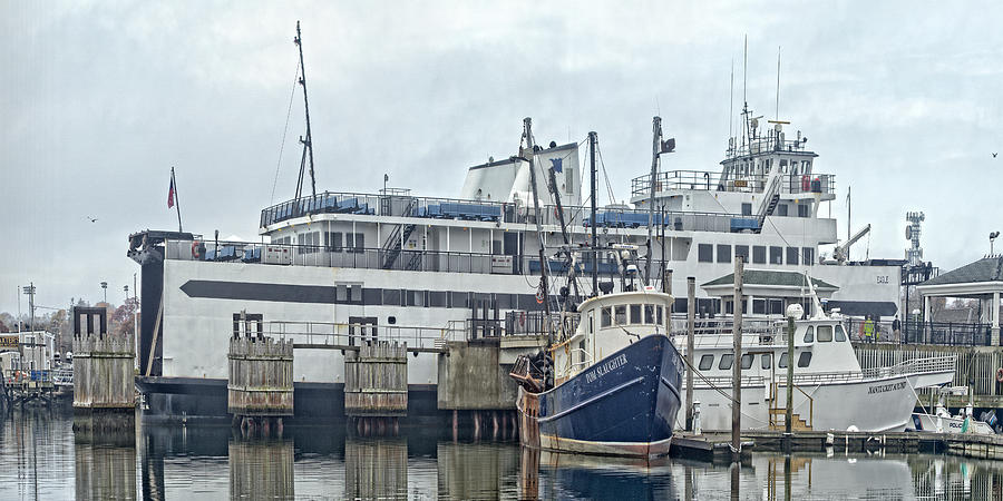 Docked In Hyannis Harbor Photograph by Constantine Gregory