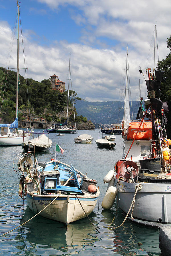 Docked in Portofino Photograph by Nancy Ingersoll