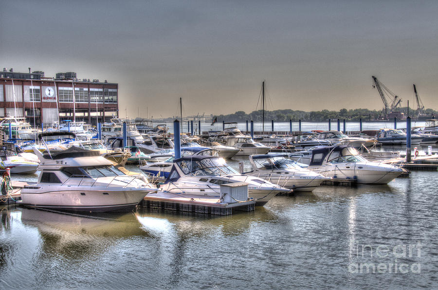 Philadelphia Photograph - Docks at Race Street Pier by Mark Ayzenberg