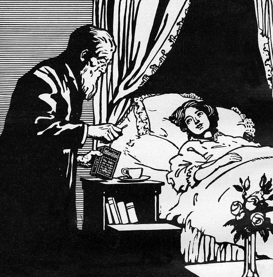 Doctor At The Patient's Bedside Drawing by Mary Evans Picture Library ...